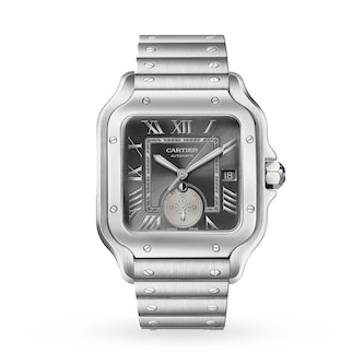 Cartier Santos De Cartier Watch, Large Model, Mechanical Movement With Automatic Winding, Steel Cartier Santos De Cartier Watch, Large Model, Mechanical Movement With Automatic Winding, Steel
