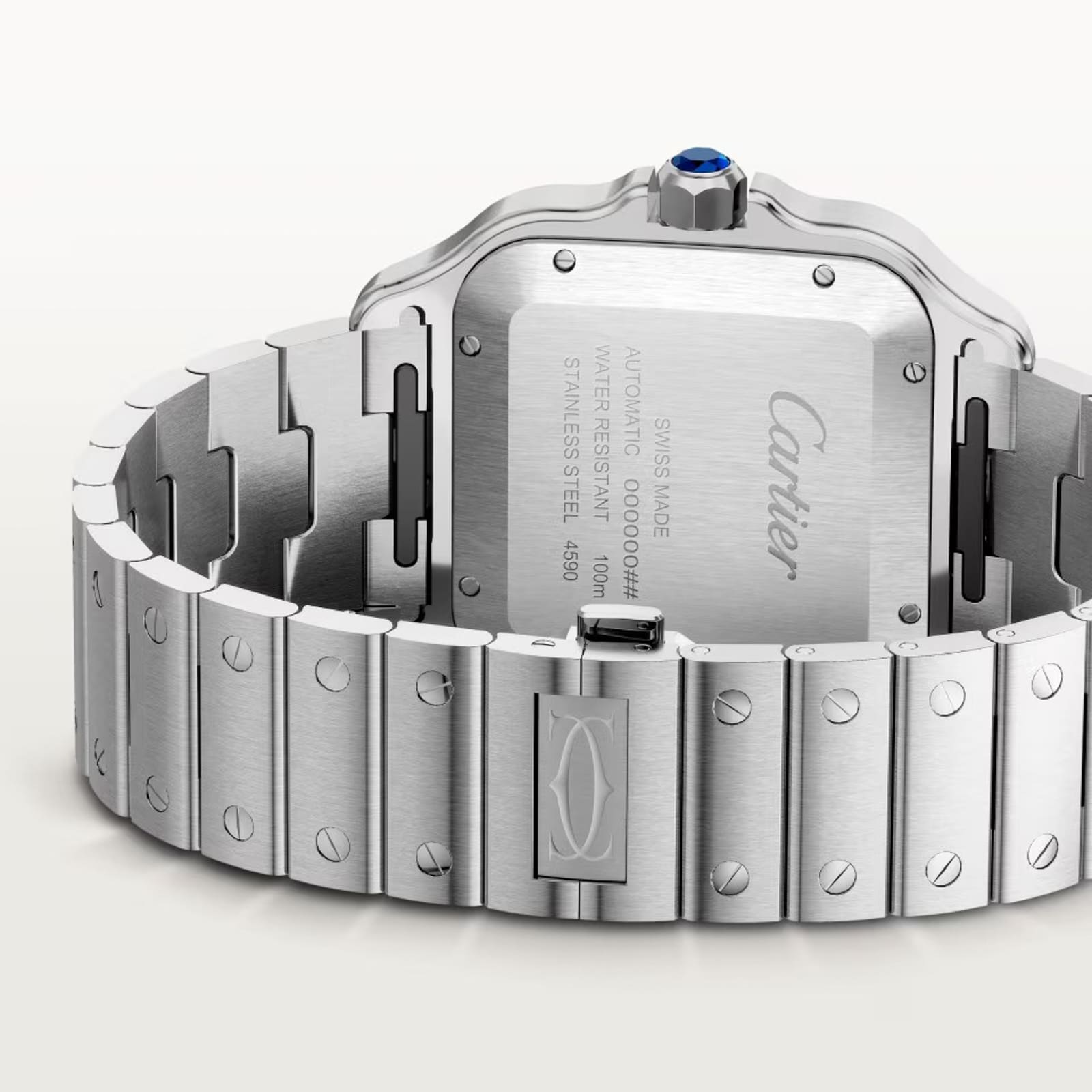 Cartier Santos De Cartier Watch, Large Model, Mechanical Movement With Automatic Winding, Steel