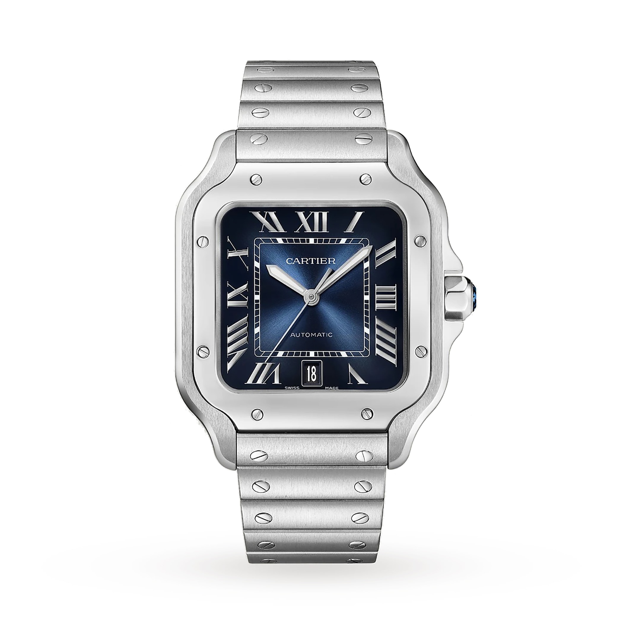 Cartier Santos De Cartier Watch, Large Model, Automatic Winding, Steel Case Cartier Santos De Cartier Watch, Large Model, Automatic Winding, Steel Case
