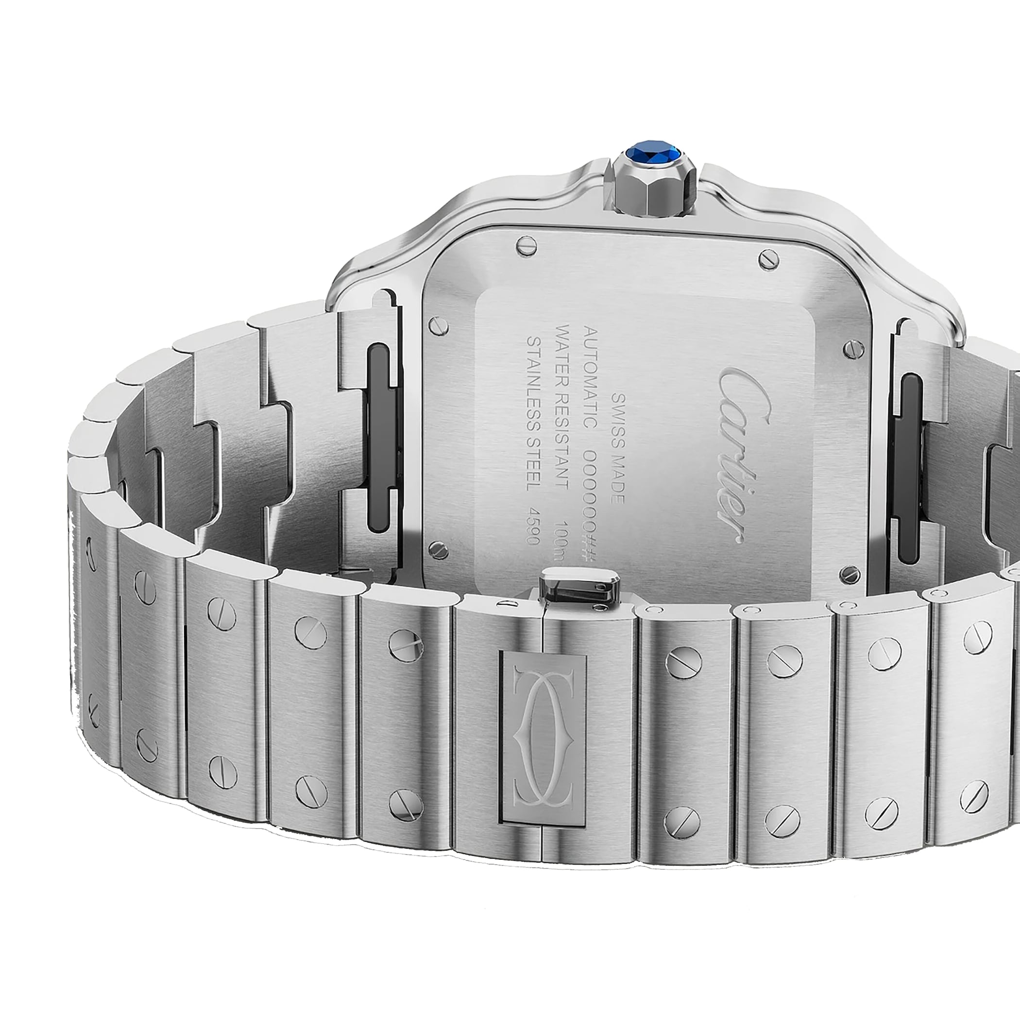 Cartier Santos De Cartier Watch, Large Model, Automatic Winding, Steel Case Cartier Santos De Cartier Watch, Large Model, Automatic Winding, Steel Case