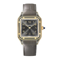 17311517 - Santos-Dumont watch, large model, mechanical movement with manual winding 430 MC. Yellow gold