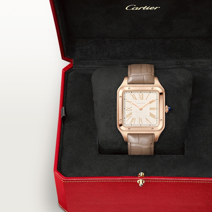 Cartier Santos Dumont Watch, Extra-Large Model, Manual Winding, Rose Gold