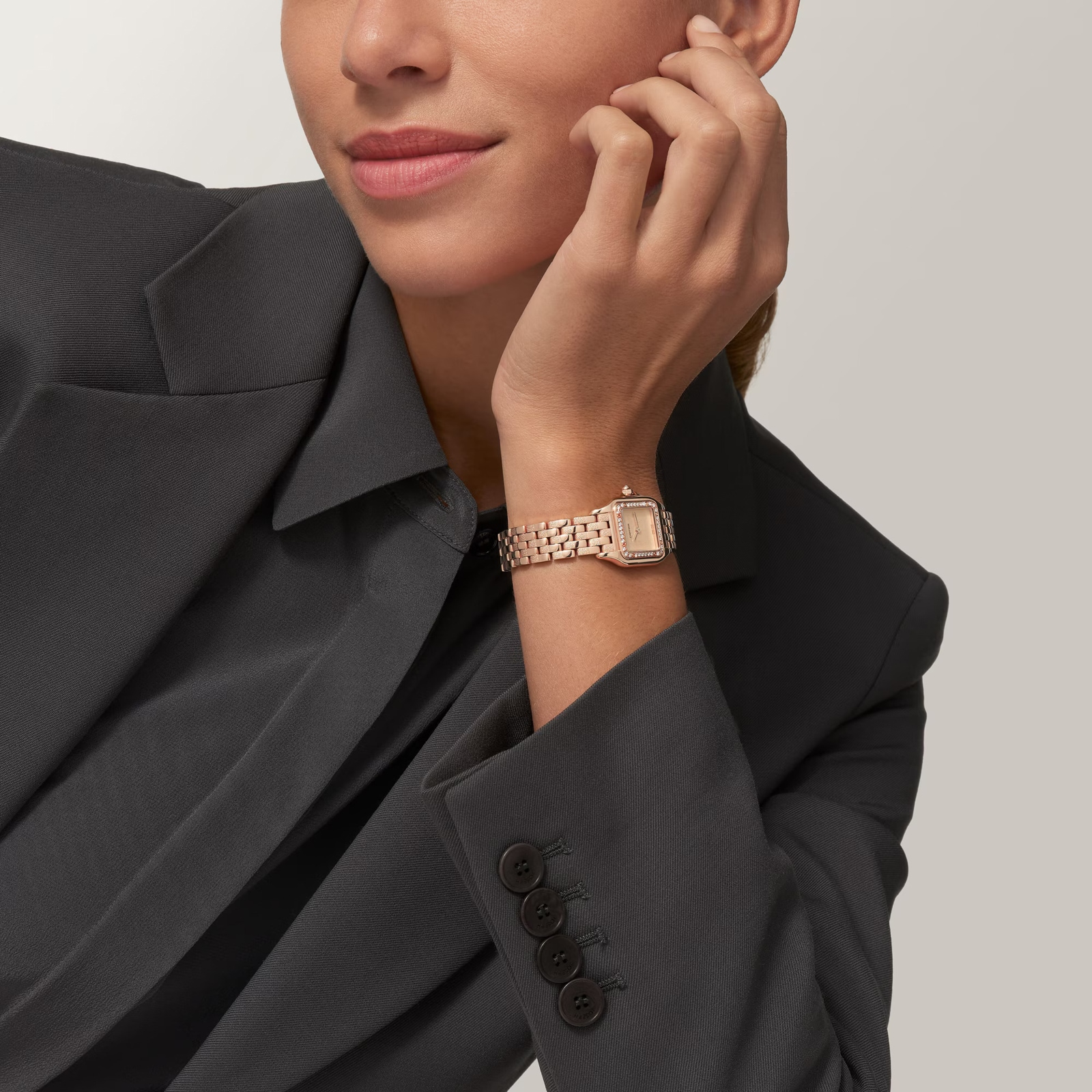 Cartier Panthère De Cartier Watch, Small Model, Quartz Movement, Rose Gold Cartier Panthère De Cartier Watch, Small Model, Quartz Movement, Rose Gold