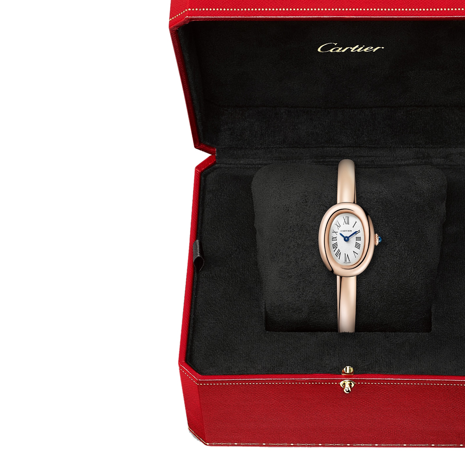 Cartier Baignoire Watch, Mini Model, Size 17, Quartz Movement, Rose Gold