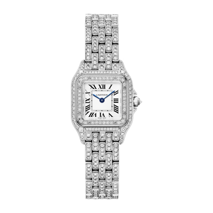 Cartier  Panthère De Cartier Watch, Small Model, Quartz Movement, Rhodiumized White Gold Case