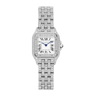Cartier Panthère De Cartier Watch, Small Model, Quartz Movement, Rhodiumized White Gold Case