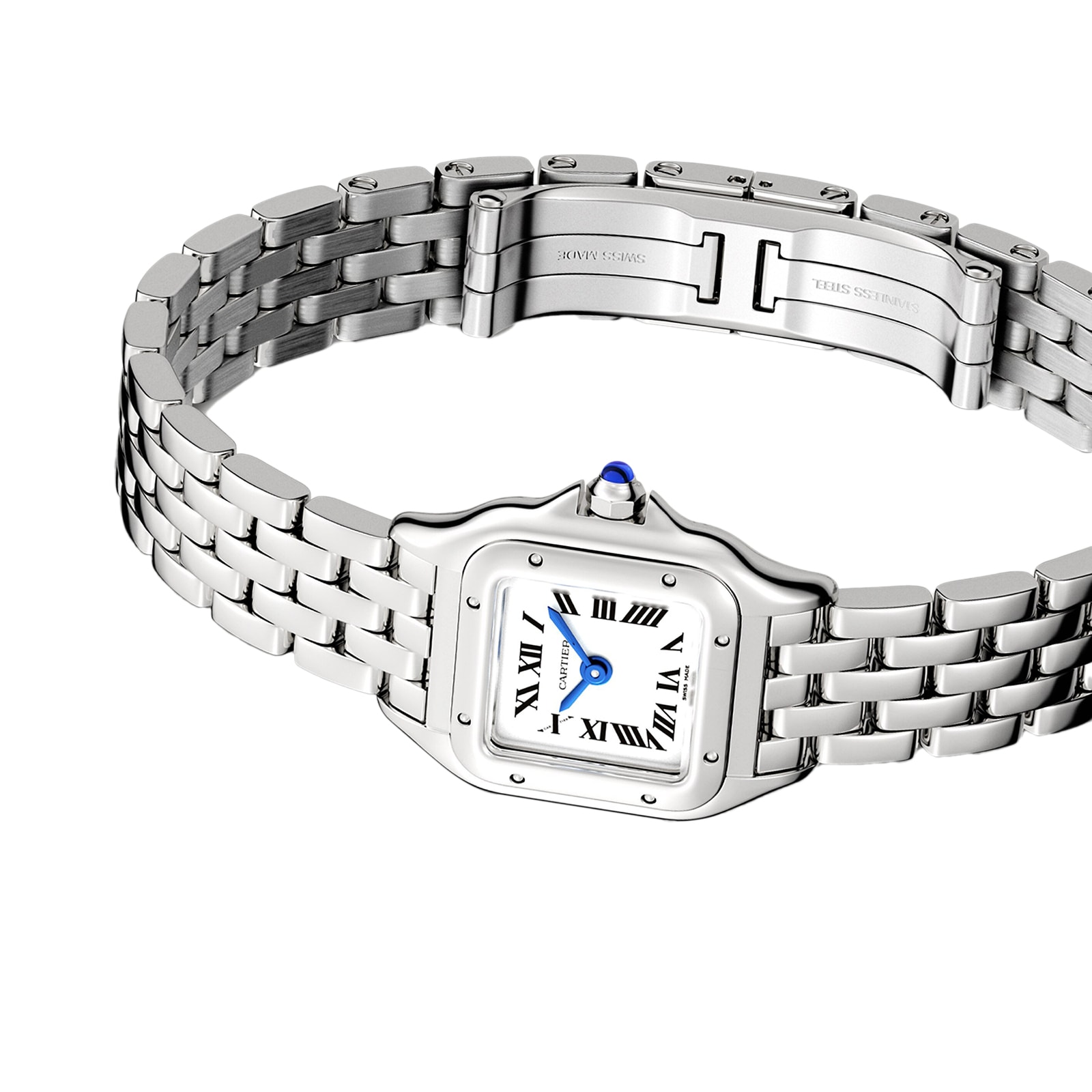 Cartier Panthère De Cartier Watch Mini Model, Quartz Movement, Steel