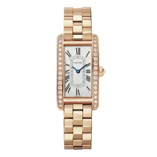 Cartier Tank Américaine Watch, Small Model, Quartz Movement, Rose Gold