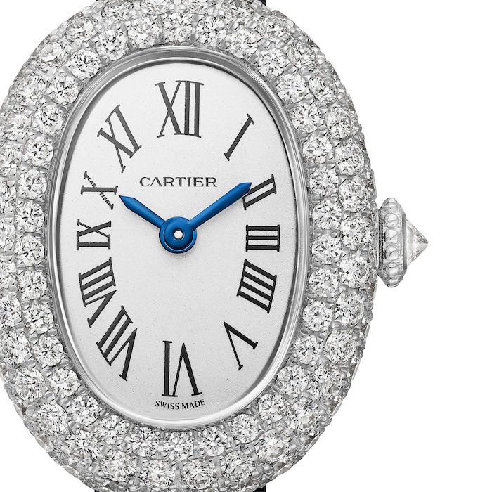 Cartier Baignoire De Cartier Watch, Mini Model, Quartz Movement, Rhodium-Finish White Gold