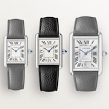 Cartier Tank Must, Large Model, Quartz Movement, Steel, Leather