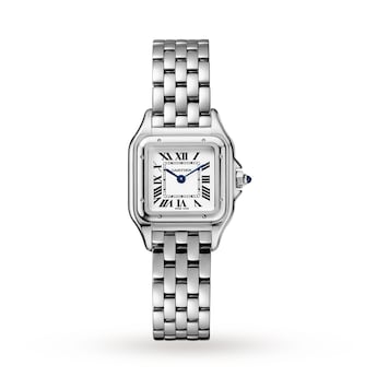 Panthère De Cartier Watch, Small Model, Quartz Movement, Steel