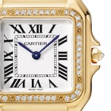 Cartier Panthère De Cartier Watch Medium Model, Quartz Movement, Yellow Gold, Diamonds