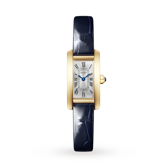 Cartier Tank Américaine Watch, Mini Model, Quartz Movement, Yellow Gold