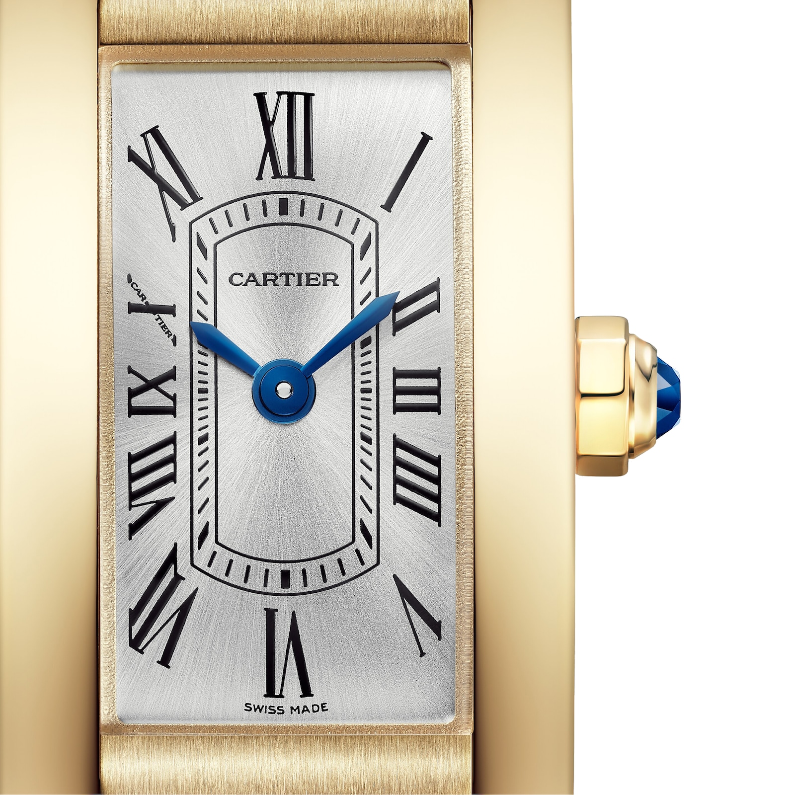 Cartier Tank Américaine Watch, Mini Model, Quartz Movement, Yellow Gold