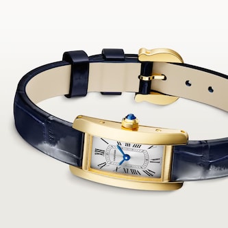 Cartier Tank Américaine Watch, Mini Model, Quartz Movement, Yellow Gold
