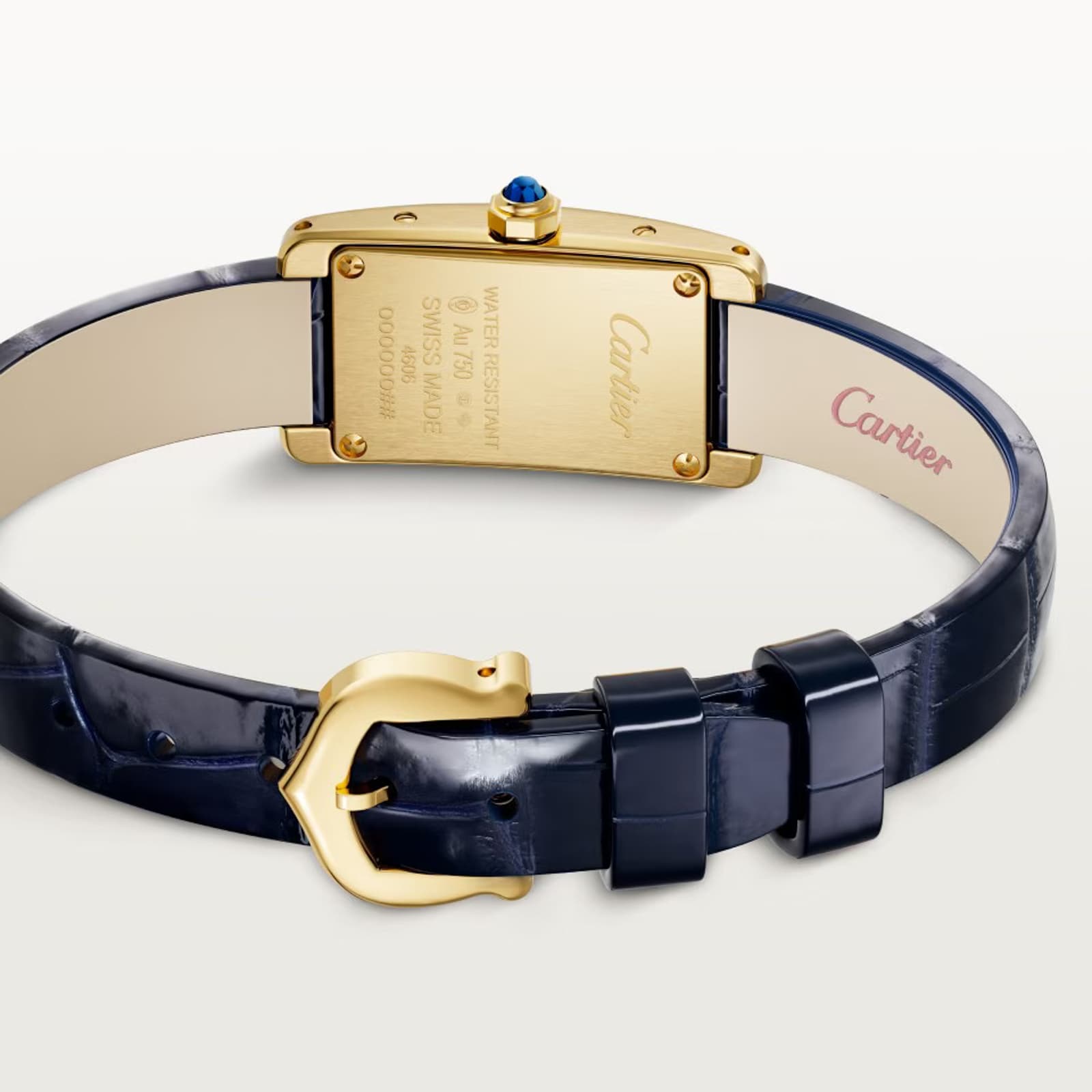 Cartier Tank Américaine Watch, Mini Model, Quartz Movement, Yellow Gold