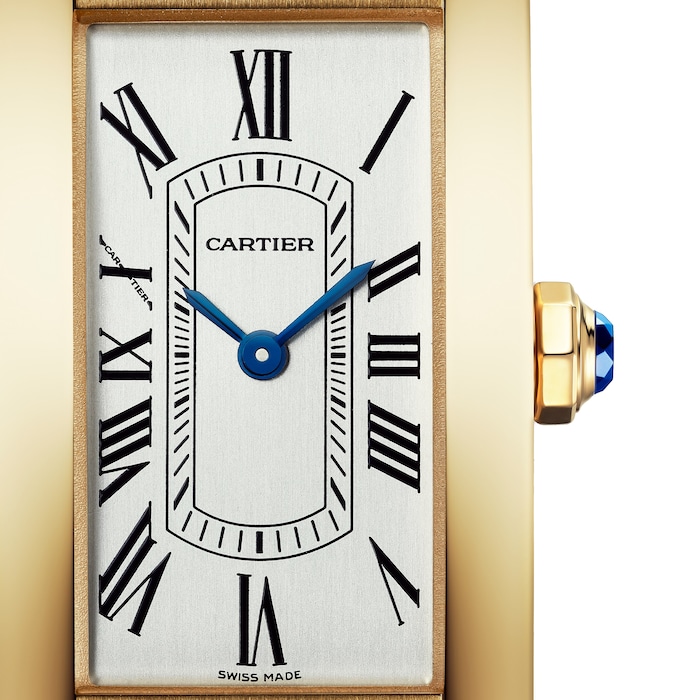 Cartier Tank Américaine Watch, Small Model, Quartz Movement, Yellow Gold