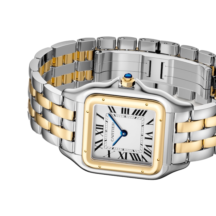 Cartier Panthère De Cartier Watch, Large Model, Quartz Movement, Yellow Gold, Steel