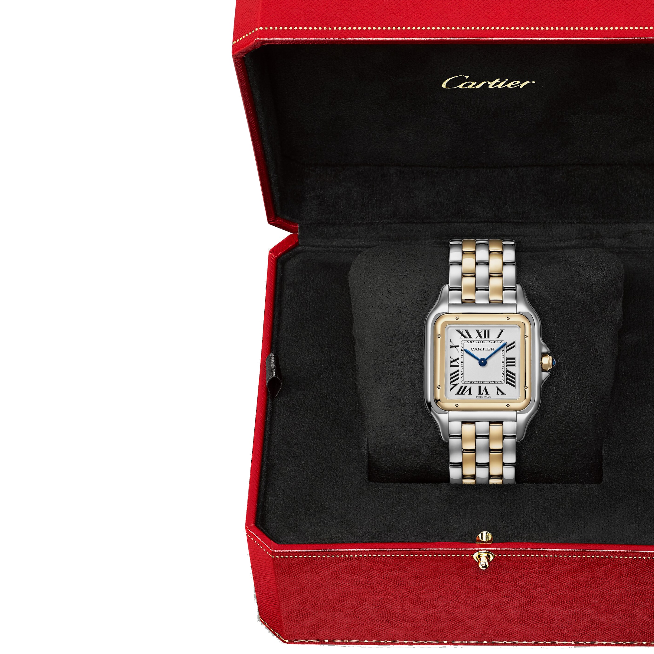 Cartier Panthère De Cartier Watch, Large Model, Quartz Movement, Yellow Gold, Steel