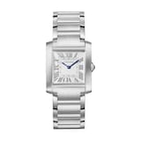 Cartier Tank Française Watch Medium Model, Quartz Movement, Steel