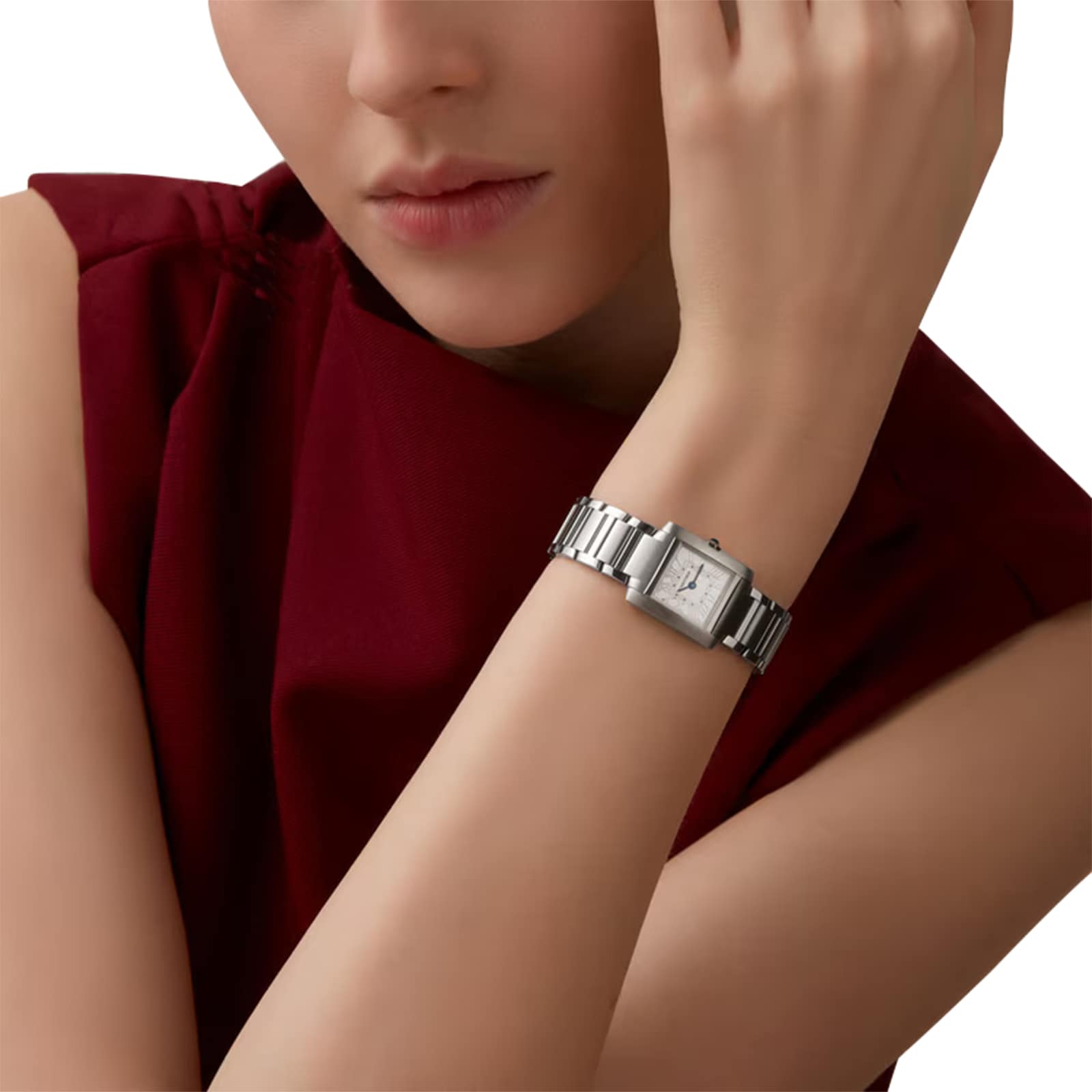 Cartier Tank Française Watch Small Model, Quartz Movement, Steel Cartier Tank Française Watch Small Model, Quartz Movement, Steel