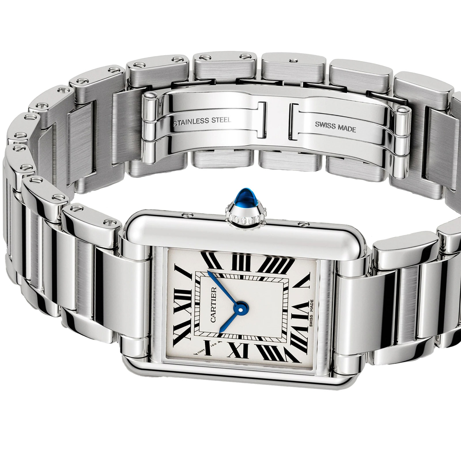 Cartier Tank Must Watch, Small Model, Quartz Movement, Steel Case