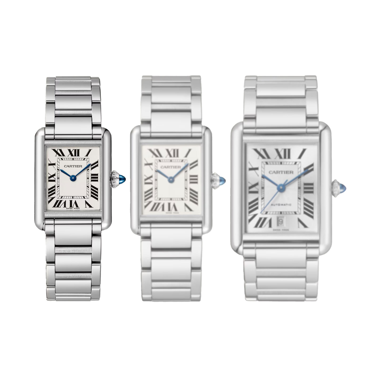 Cartier Tank Must Watch, Small Model, Quartz Movement, Steel Case Cartier Tank Must Watch, Small Model, Quartz Movement, Steel Case