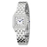 Cartier Panthère De Cartier Watch Small Model, Quartz Movement, Steel, Diamonds