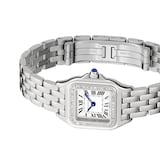 Cartier Panthère De Cartier Watch Small Model, Quartz Movement, Steel, Diamonds