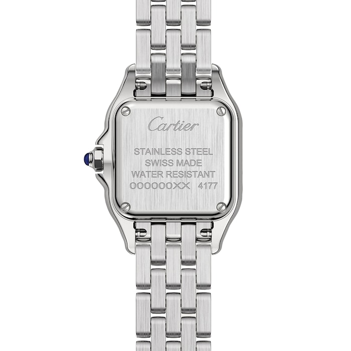 Cartier Panthère De Cartier Watch Small Model, Quartz Movement, Steel, Diamonds