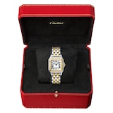 Cartier Panthère De Cartier Watch Medium Model, Quartz Movement, Yellow Gold, Steel