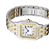 Cartier Panthère De Cartier Watch Medium Model, Quartz Movement, Yellow Gold, Steel