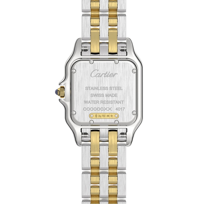 Cartier Panthère De Cartier Watch Medium Model, Quartz Movement, Yellow Gold, Steel