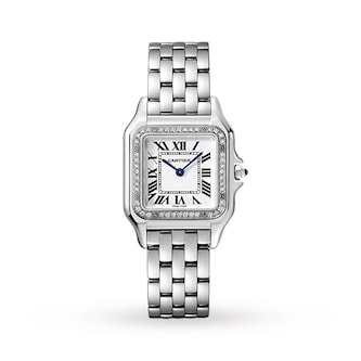 Cartier Panthère De Cartier Watch Medium Model, Quartz Movement, Steel, Diamonds Cartier Panthère De Cartier Watch Medium Model, Quartz Movement, Steel, Diamonds