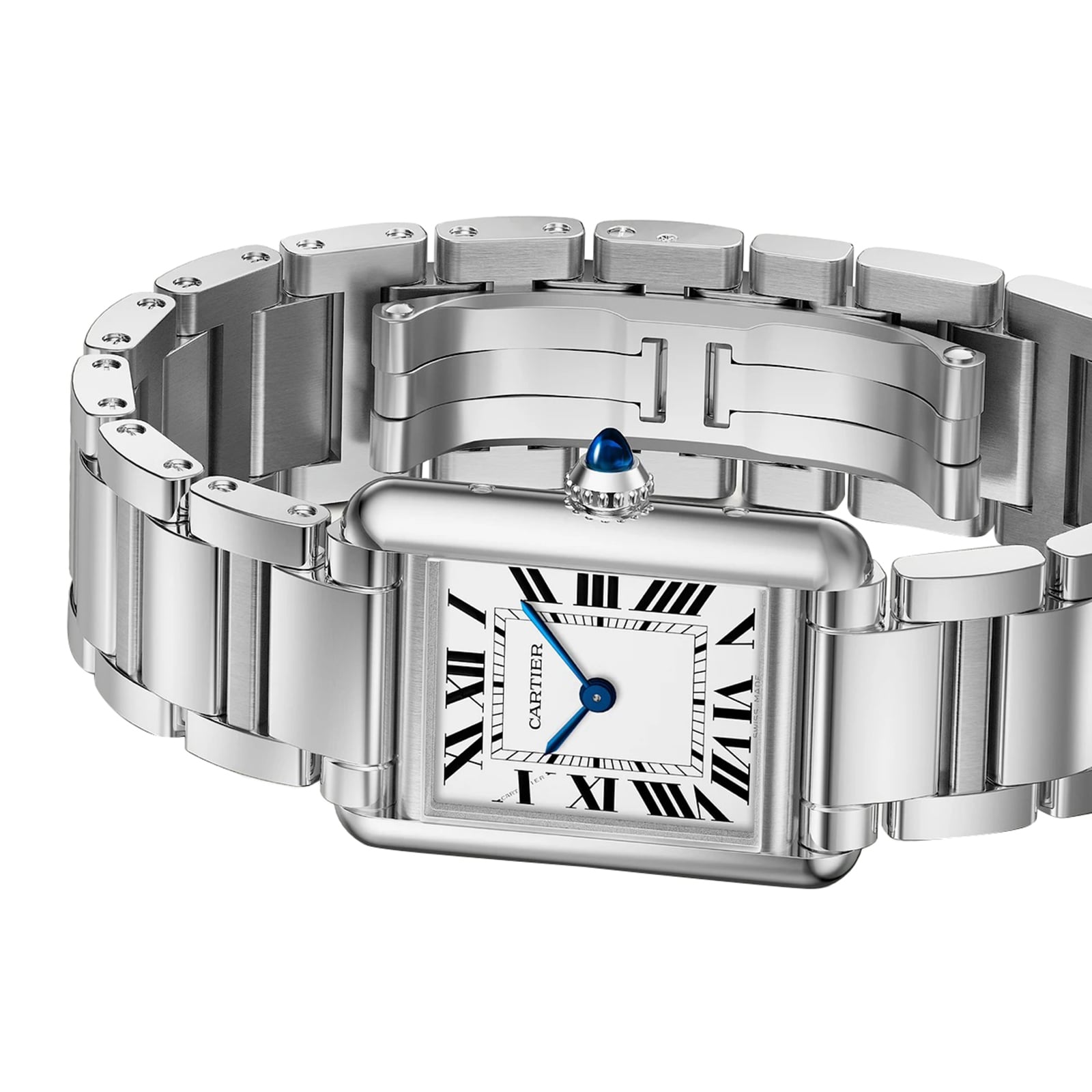Cartier Tank Must Watch, Small Model, Photovoltaic SolarBeat™ Movement, Steel Case