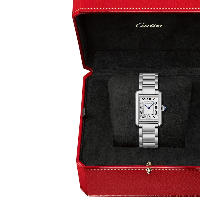 Cartier Tank Must Watch, Small Model, Photovoltaic SolarBeat™ Movement, Steel Case