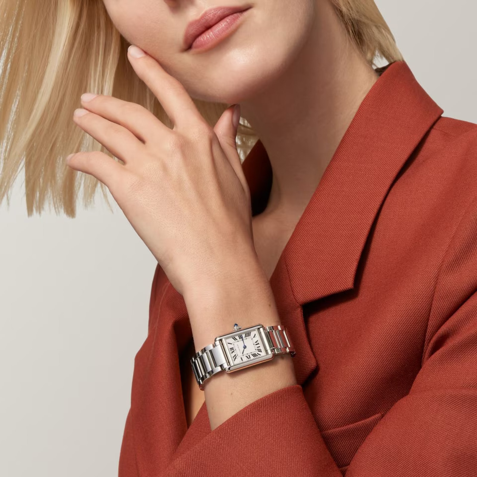 Cartier Tank Must Watch, Small Model, SolarBeat Photovoltaic Movement, Steel Case Cartier Tank Must Watch, Small Model, SolarBeat Photovoltaic Movement, Steel Case