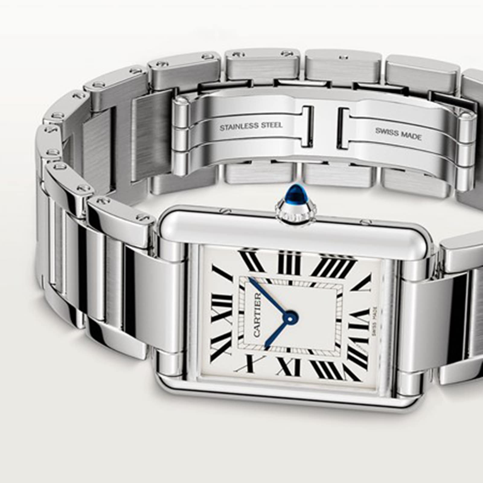 Cartier Tank Must Watch, Large Model, Quartz Movement, Steel Case Cartier Tank Must Watch, Large Model, Quartz Movement, Steel Case