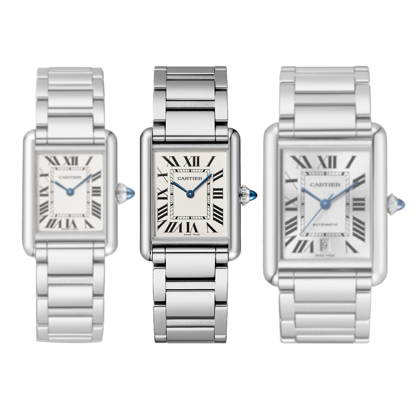 Cartier Tank Must Watch, Large Model, Quartz Movement, Steel Case Cartier Tank Must Watch, Large Model, Quartz Movement, Steel Case