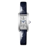 Cartier Tank Américaine Watch, Mini Model, Quartz Movement, Steel, Leather