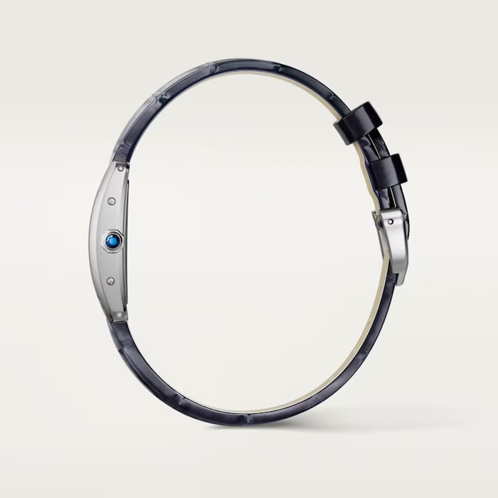 Cartier Tank Américaine Watch, Mini Model, Quartz Movement, Steel, Leather