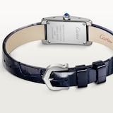 Cartier Tank Américaine Watch, Mini Model, Quartz Movement, Steel, Leather