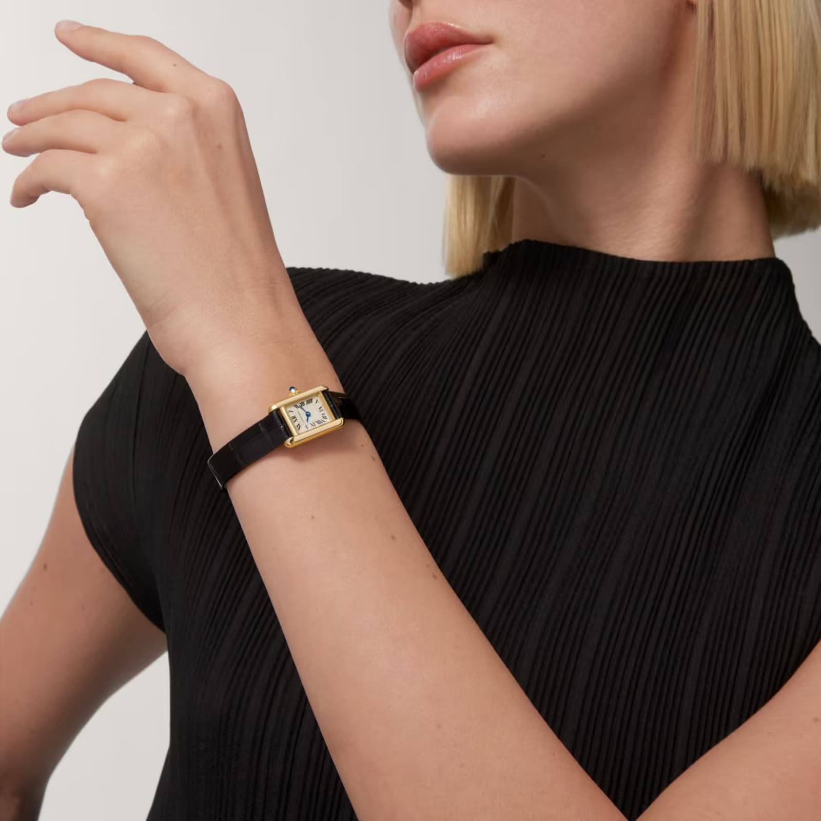 Cartier Tank Louis Cartier Watch, Mini Model, Quartz Movement, Yellow Gold Case