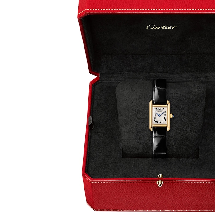 Cartier Tank Louis Cartier Watch, Mini Model, Quartz Movement, Yellow Gold Case