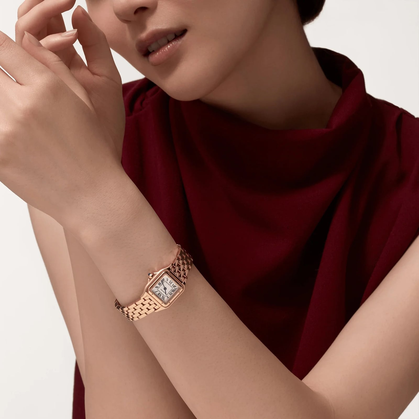 Cartier Panthère De Cartier Watch, Small Model, Quartz Movement. Case In Rose Gold 750/1000, Dimensions: 23 mm x 30 mm Cartier Panthère De Cartier Watch, Small Model, Quartz Movement. Case In Rose Gold 750/1000, Dimensions: 23 mm x 30 mm
