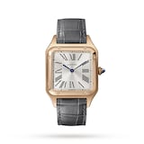 Cartier Santos-Dumont Watch Large Model, Quartz Movement, Rose Gold, Leather