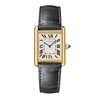 Cartier Tank Louis Cartier Watch Medium Model, Quartz Movement, Yellow Gold, Leather