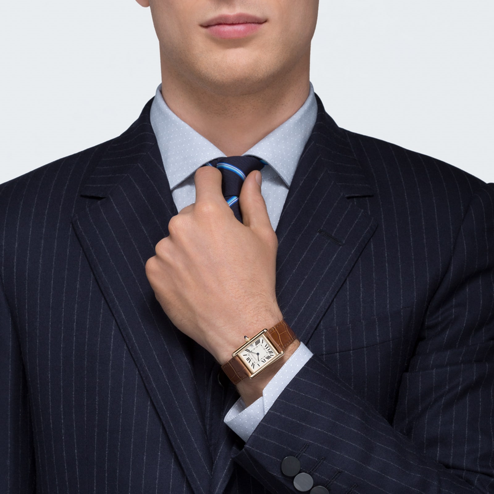 Cartier Tank Louis Cartier Watch Large Model, Quartz Movement, Yellow Gold, Leather Cartier Tank Louis Cartier Watch Large Model, Quartz Movement, Yellow Gold, Leather