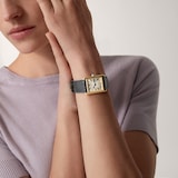 Cartier Tank Louis Cartier Watch Large Model, Quartz Movement, Yellow Gold, Leather