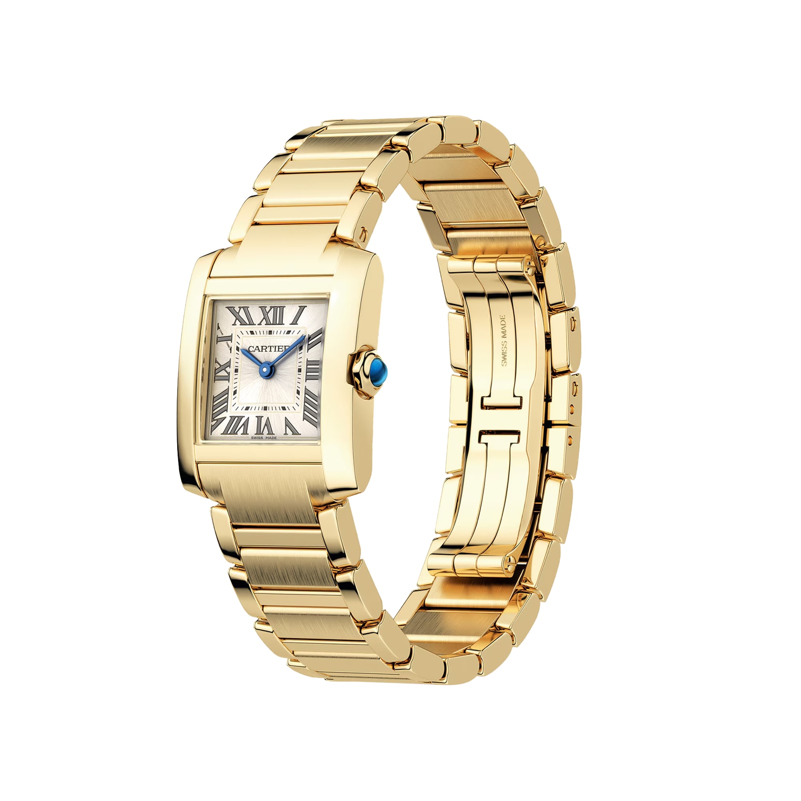 Cartier Tank Francaise Watch, Small Model, Quartz Movement, 18K Yellow Gold Case